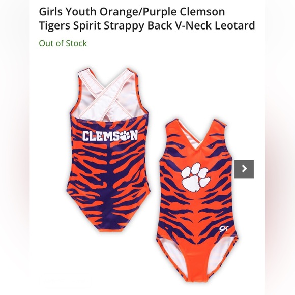 Clemson Gymnastics Leotard - Picture 3 of 3